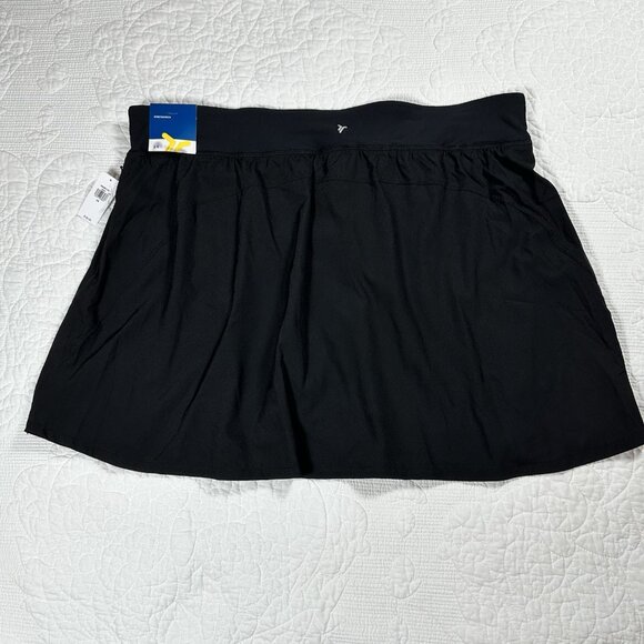 Old Navy Activewear Skort Womens 2XL Black Stretchtech Dry Quick Zip Pockets - Picture 2 of 14